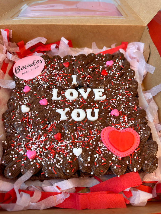 Romance Love Brownie Slab.